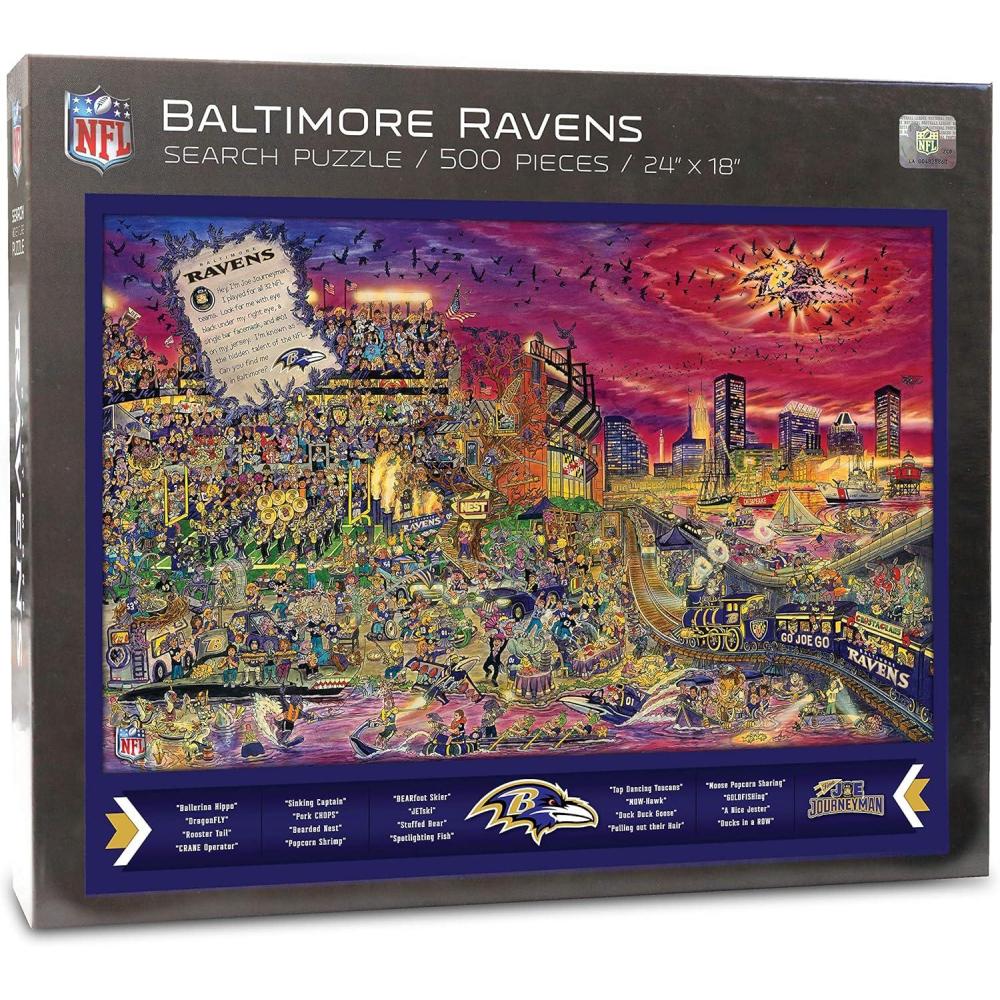 imageYouTheFan NFL Joe Journeyman 18 x 24 500Piece Team PuzzleBaltimore Ravens
