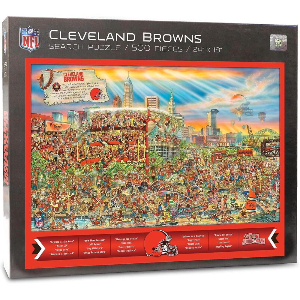 imageYouTheFan NFL Joe Journeyman 18 x 24 500Piece Team PuzzleCleveland Browns