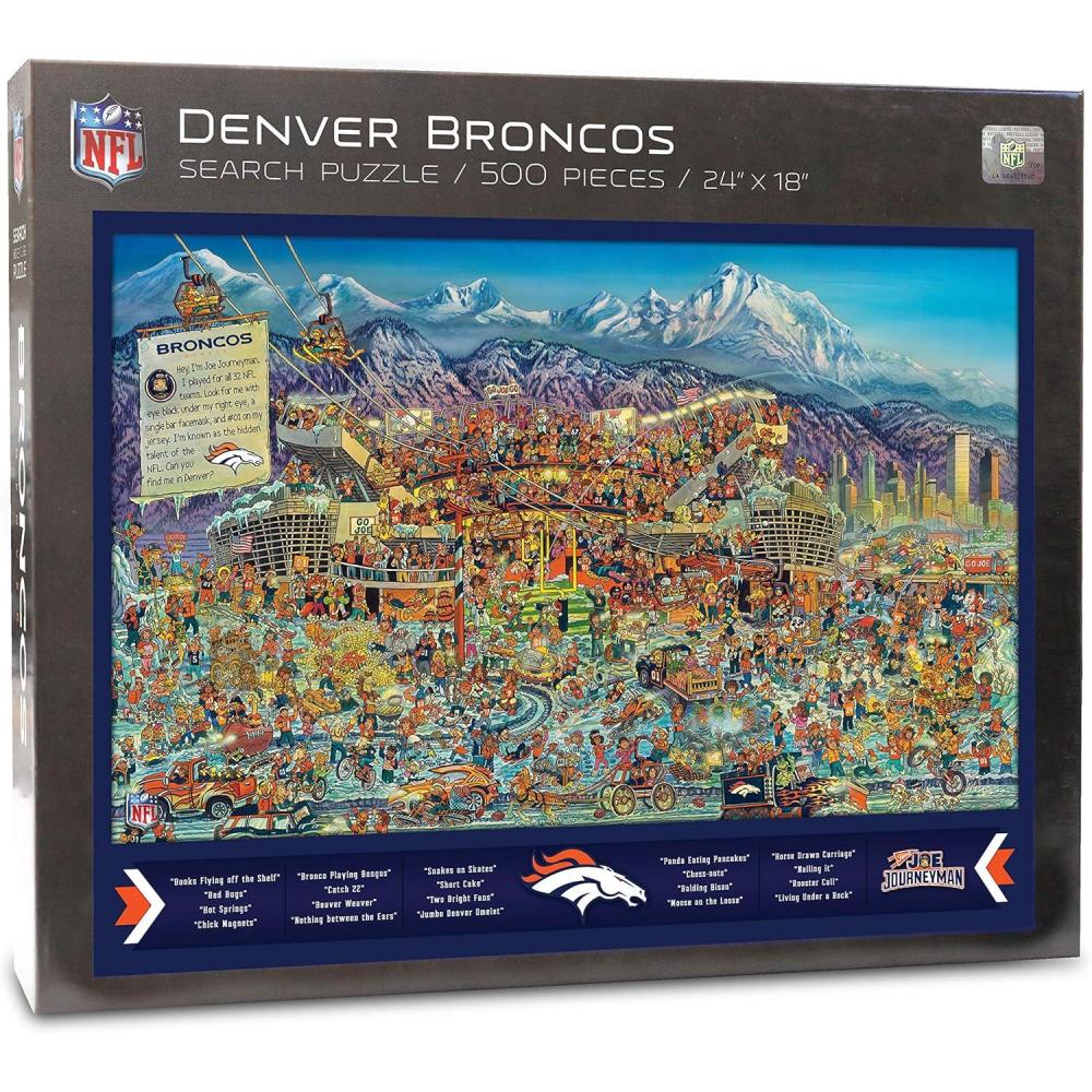 imageYouTheFan NFL Joe Journeyman 18 x 24 500Piece Team PuzzleDenver Broncos