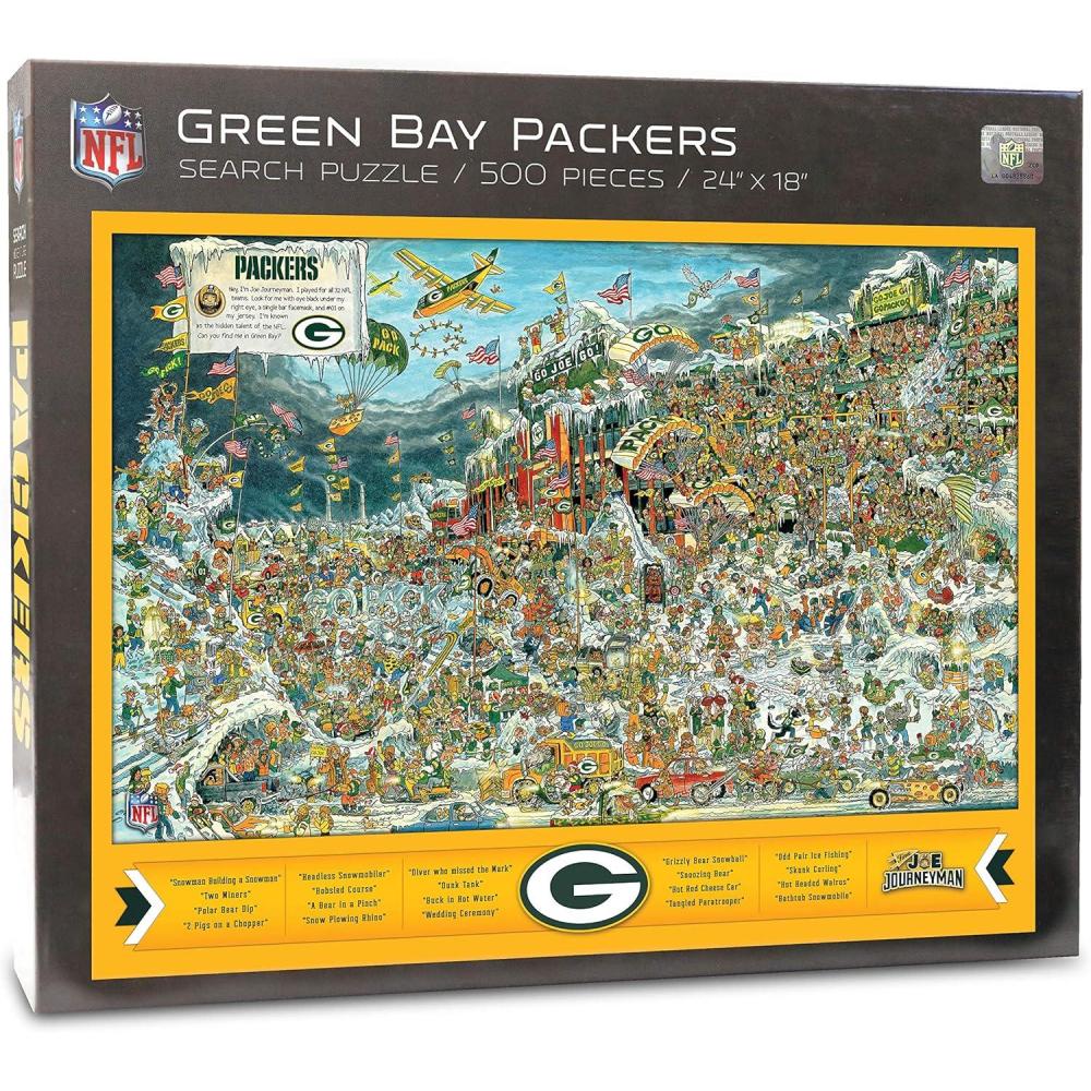 imageYouTheFan NFL Joe Journeyman 18 x 24 500Piece Team PuzzleGreen Bay Packers