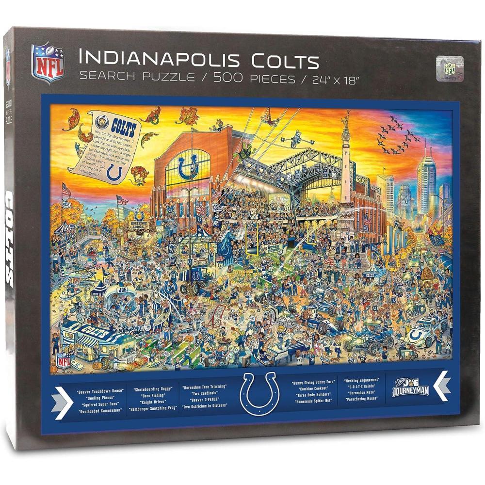 imageYouTheFan NFL Joe Journeyman 18 x 24 500Piece Team PuzzleIndianapolis Colts