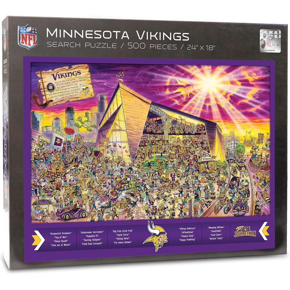 imageYouTheFan NFL Joe Journeyman 18 x 24 500Piece Team PuzzleMinnesota Vikings
