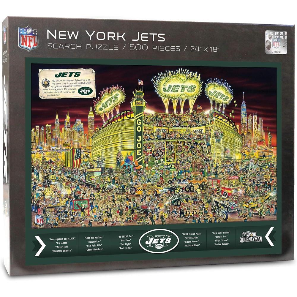 imageYouTheFan NFL Joe Journeyman 18 x 24 500Piece Team PuzzleNew York Jets