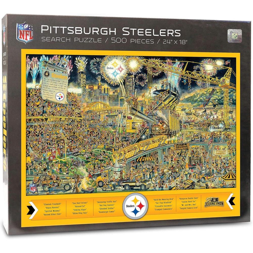 imageYouTheFan NFL Joe Journeyman 18 x 24 500Piece Team PuzzlePittsburgh Steelers