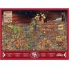 YouTheFan NFL Joe Journeyman 18” x 24” 500-Piece Team Puzzle(San Francisco 49ers)