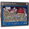 YouTheFan NFL Joe Journeyman 18” x 24” 500-Piece Team Puzzle(Buffalo Bills)