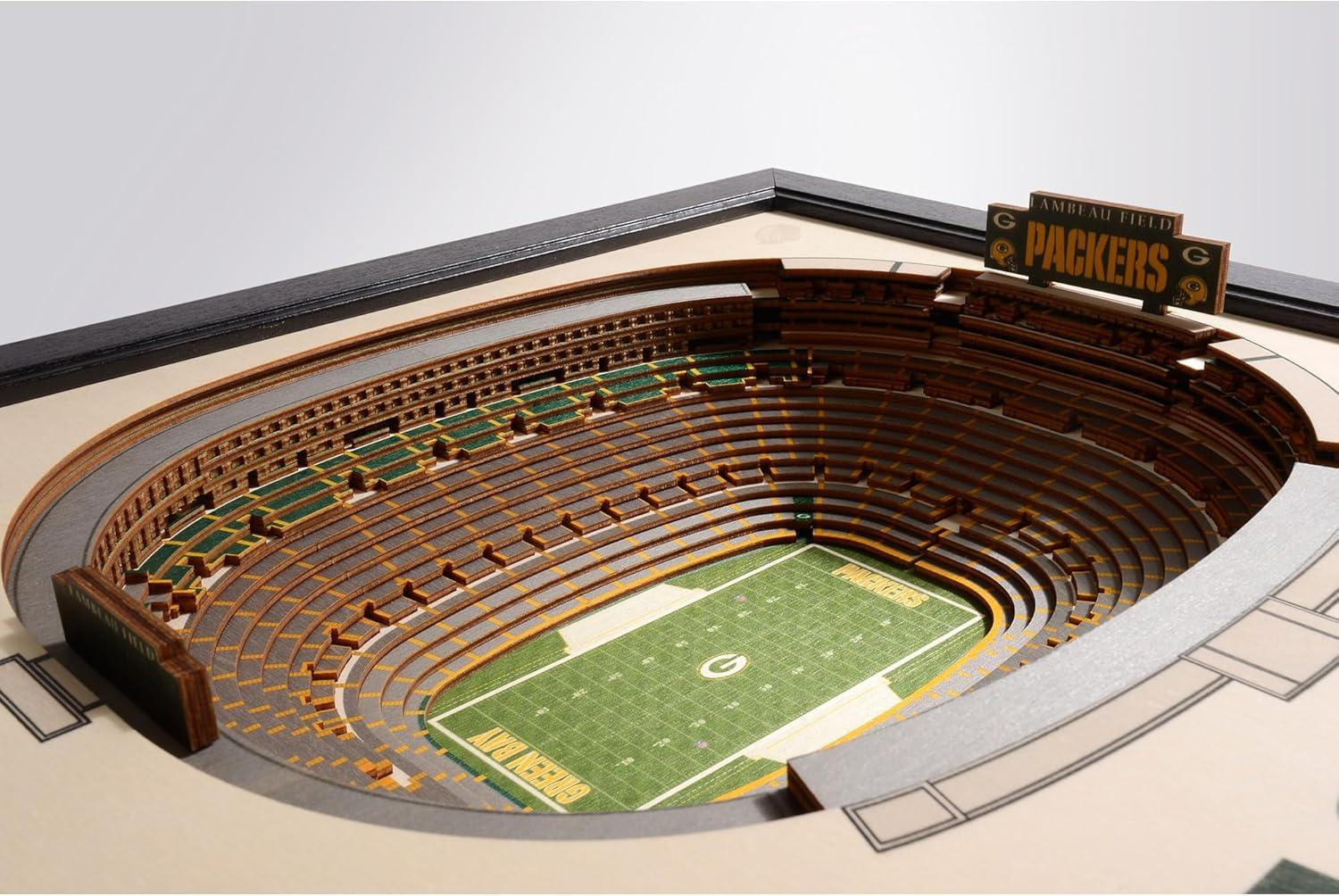 imageYouTheFan NFL 25Layer StadiumView Wall ArtGreen Bay Packers
