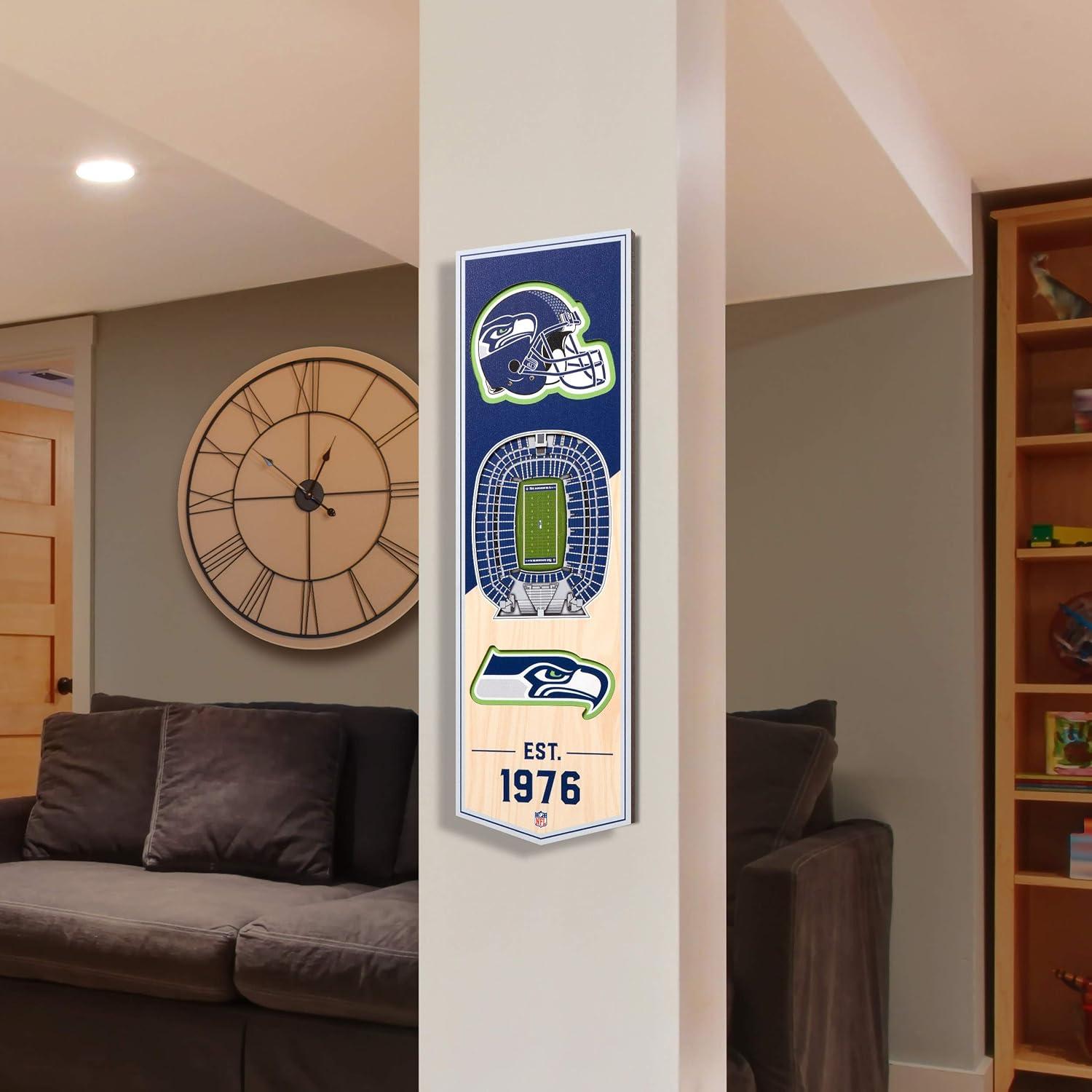 imageYouTheFan NFL 3D Stadium Banner 6x19Seattle Seahawks