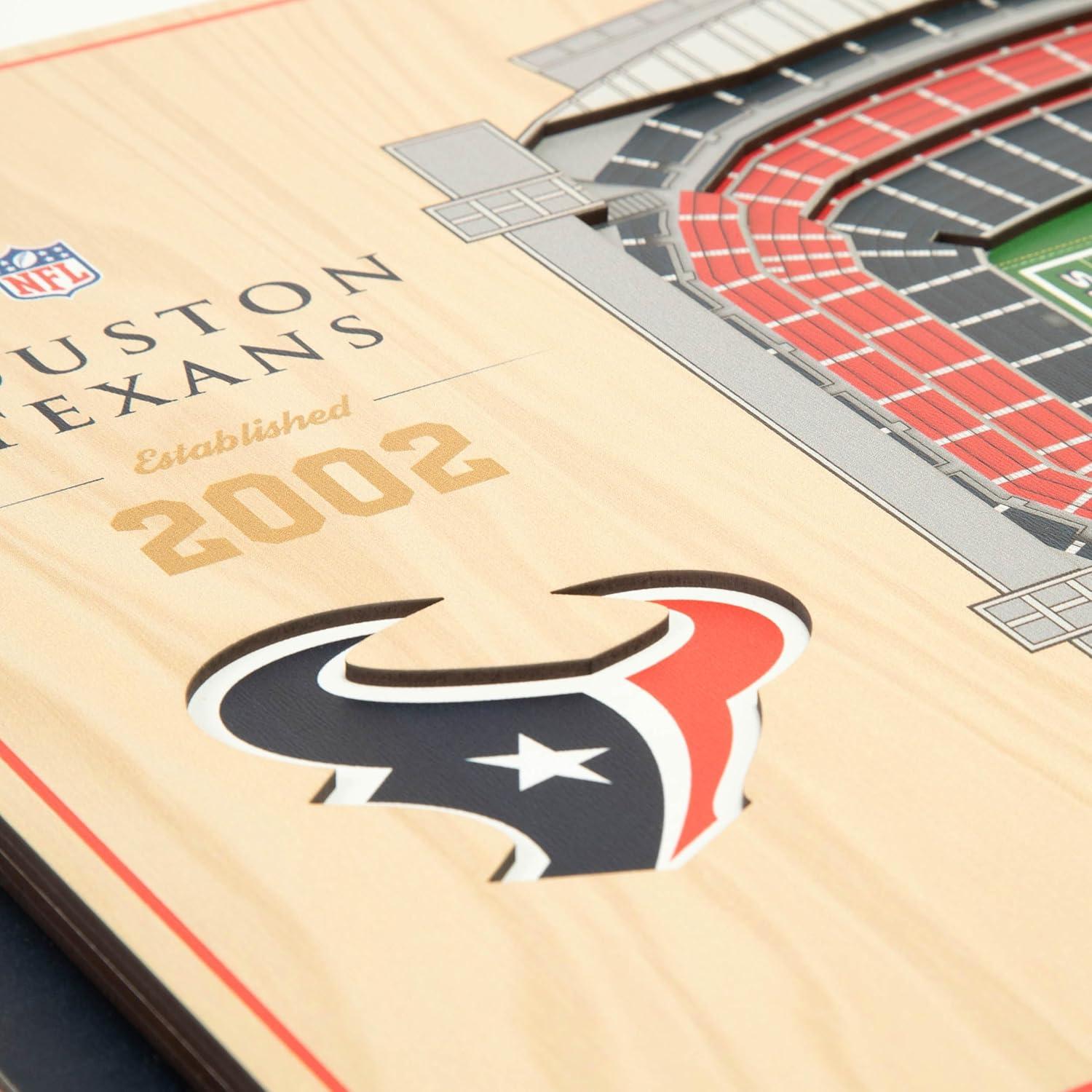 imageYouTheFan NFL 5Layer StadiumView Wall ArtHouston Texans
