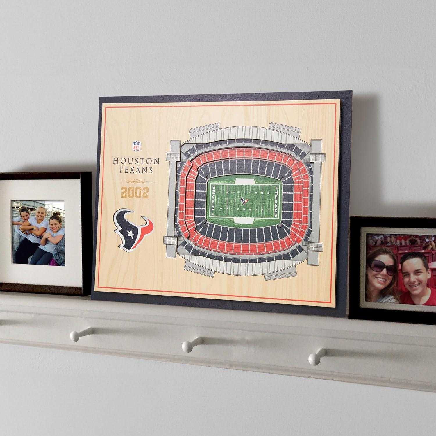 imageYouTheFan NFL 5Layer StadiumView Wall ArtHouston Texans