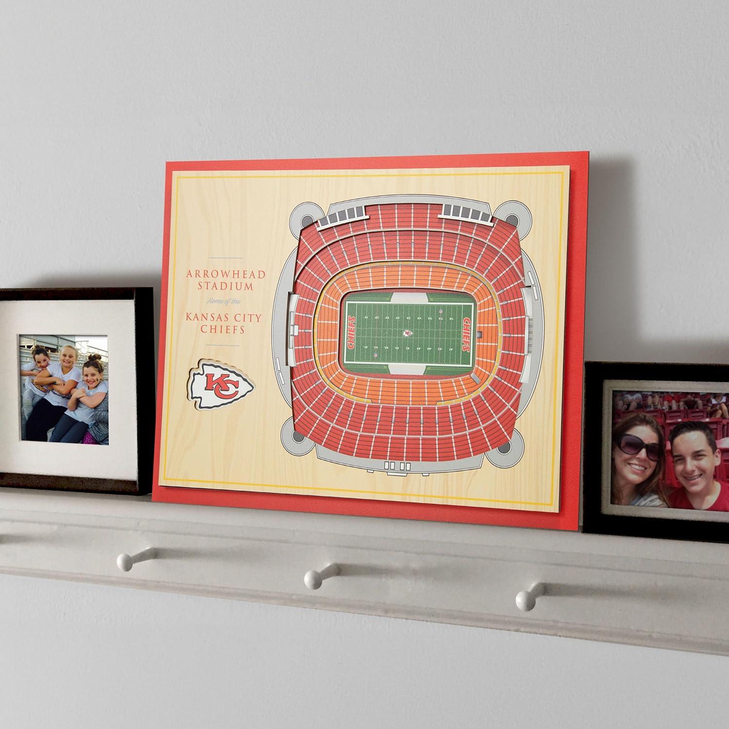 imageYouTheFan NFL 5Layer StadiumView Wall ArtKansas City Chiefs