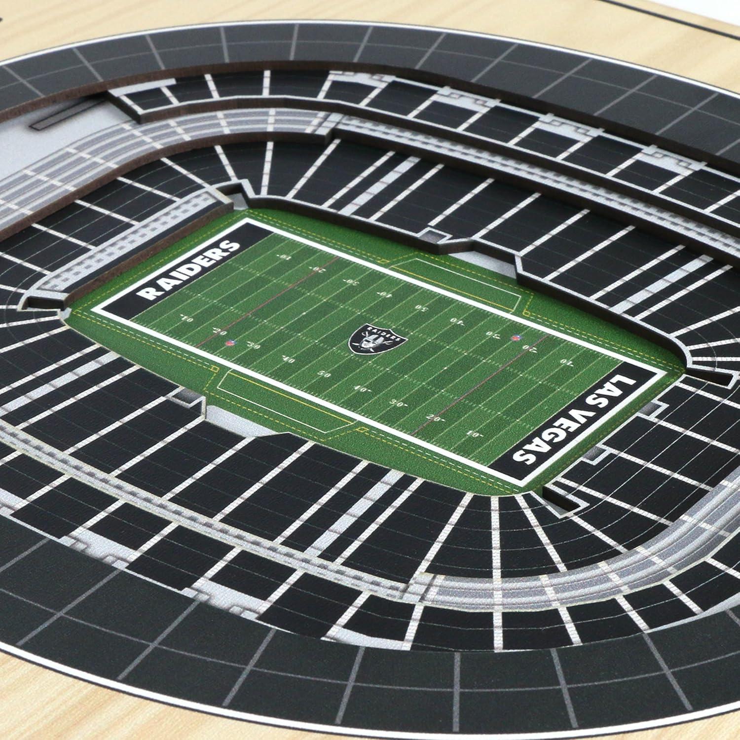 imageYouTheFan NFL 5Layer StadiumView Wall ArtLas Vegas Raiders