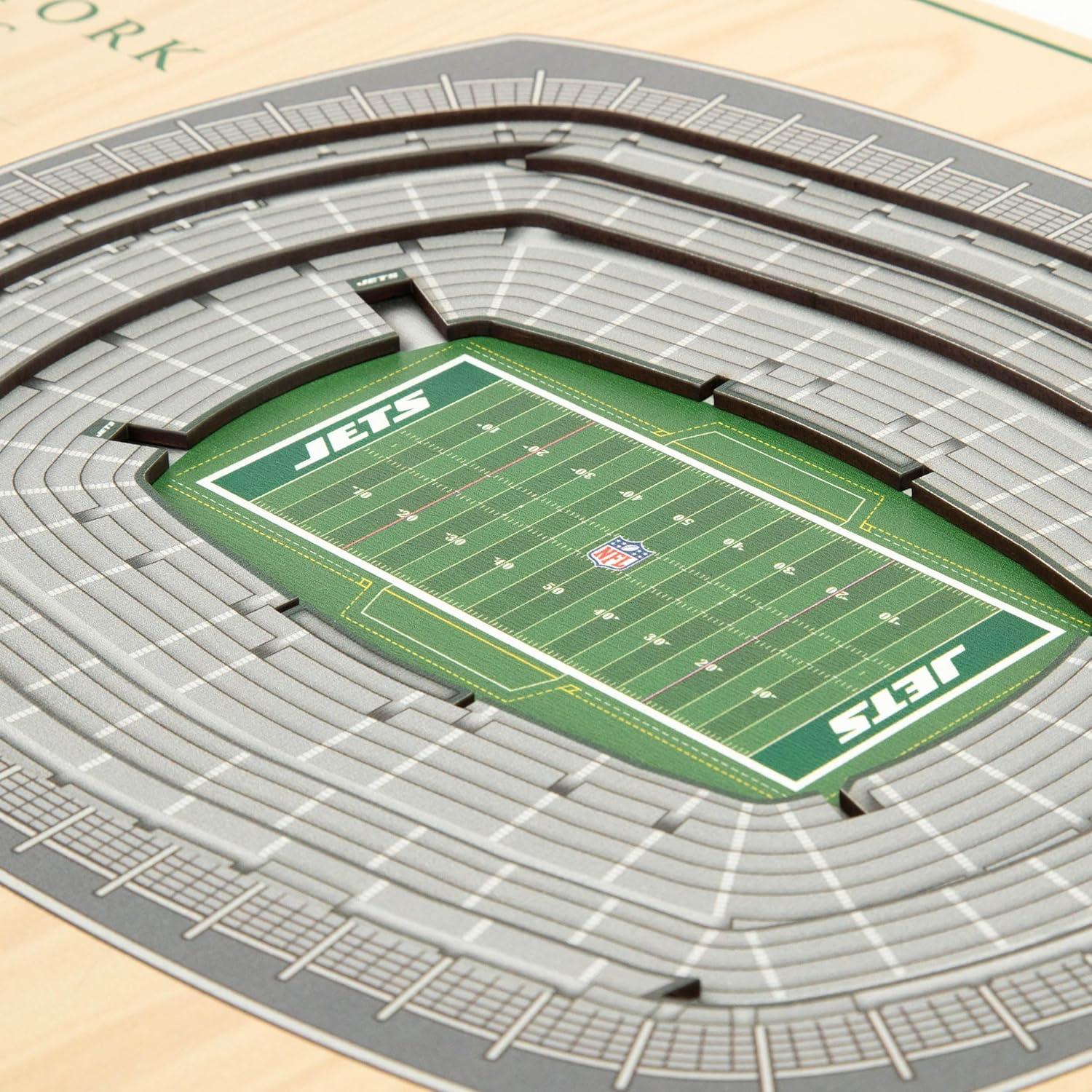 imageYouTheFan NFL 5Layer StadiumView Wall ArtNew York Jets