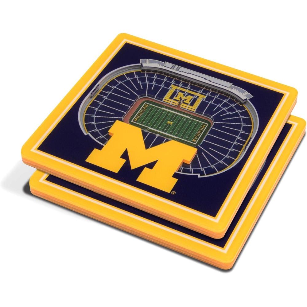 imageYouTheFan NCAA 3D StadiumView CoastersMichigan Wolverines