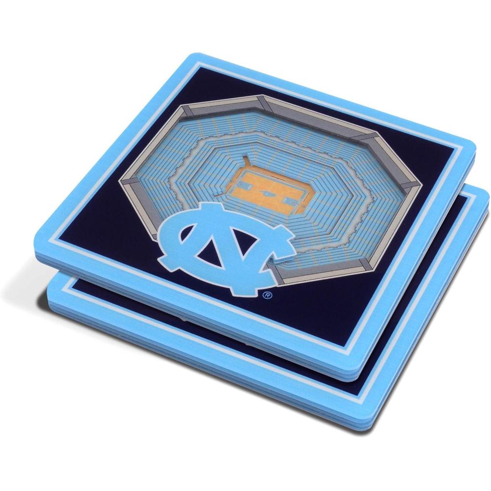 imageYouTheFan NCAA 3D StadiumView CoastersNorth Carolina Tar Heels