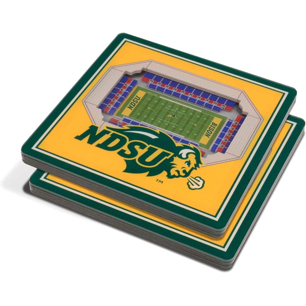 imageYouTheFan NCAA 3D StadiumView CoastersNorth Dakota State Bison