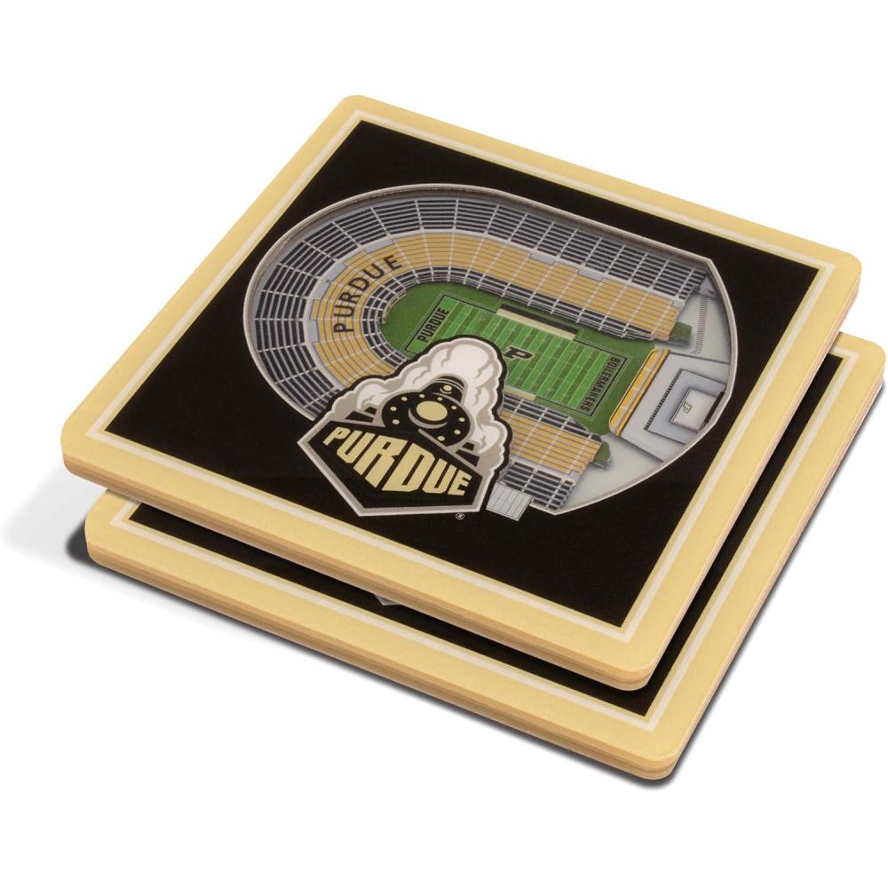 imageYouTheFan NCAA 3D StadiumView CoastersPurdue Boilermakers FB