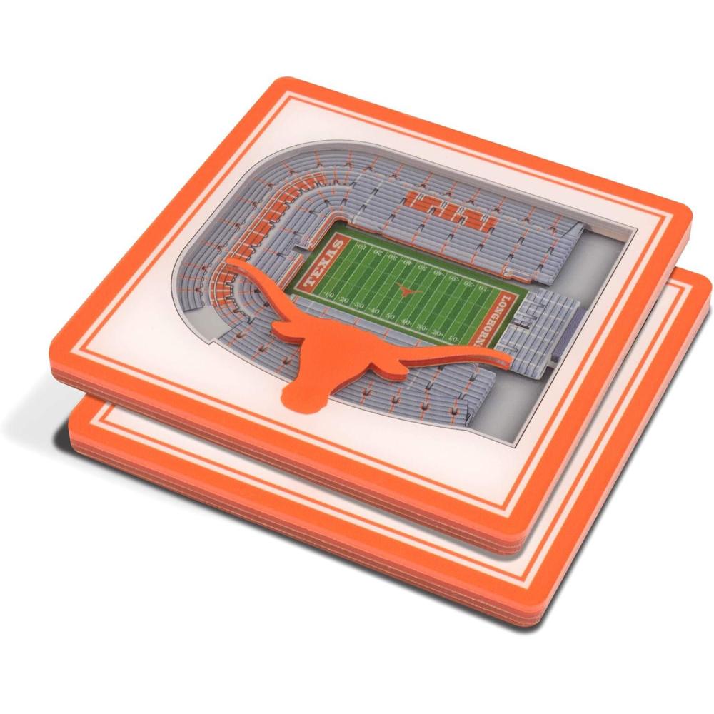 imageYouTheFan NCAA 3D StadiumView CoastersTexas Longhorns