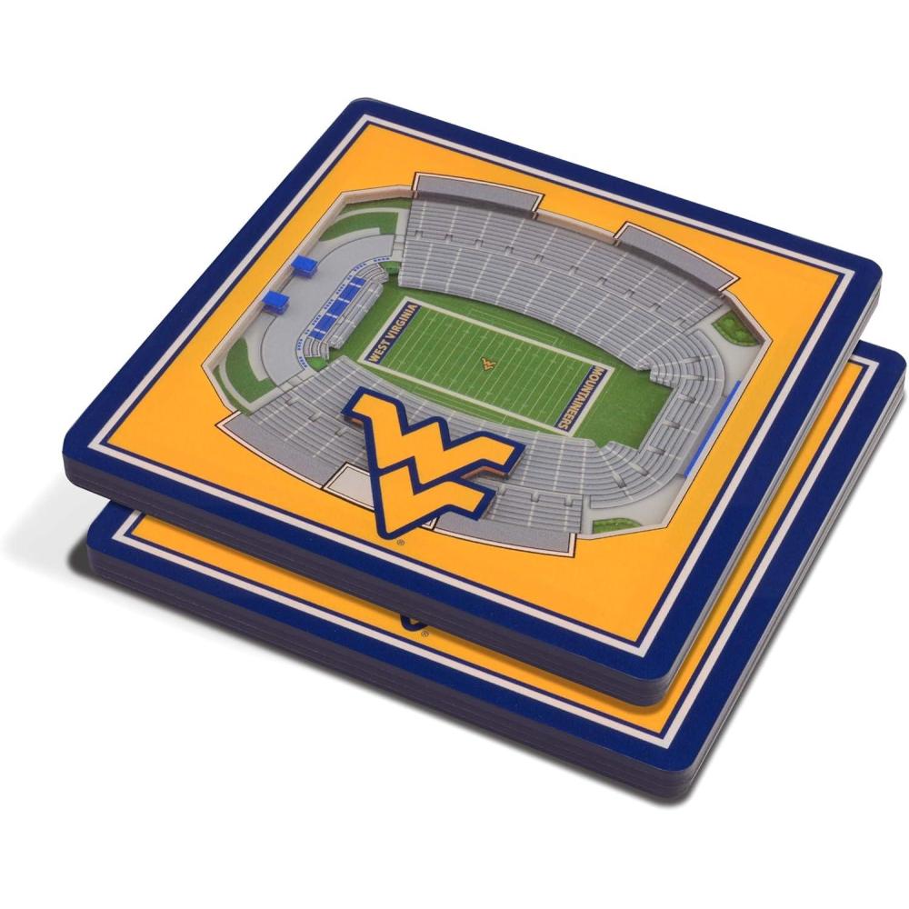imageYouTheFan NCAA 3D StadiumView CoastersWest Virginia Mountaineers FB