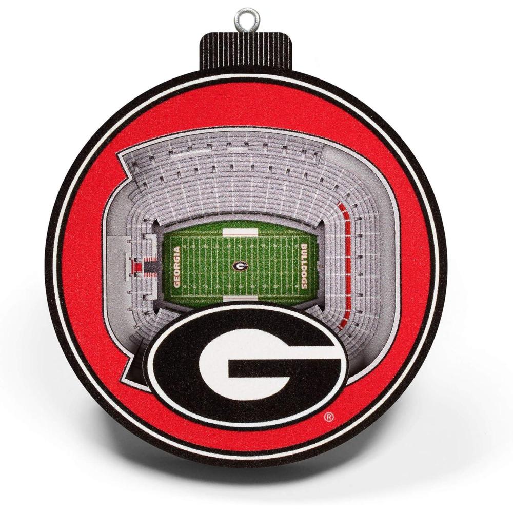 imageYouTheFan NCAA 3D StadiumView OrnamentGeorgia Bulldogs