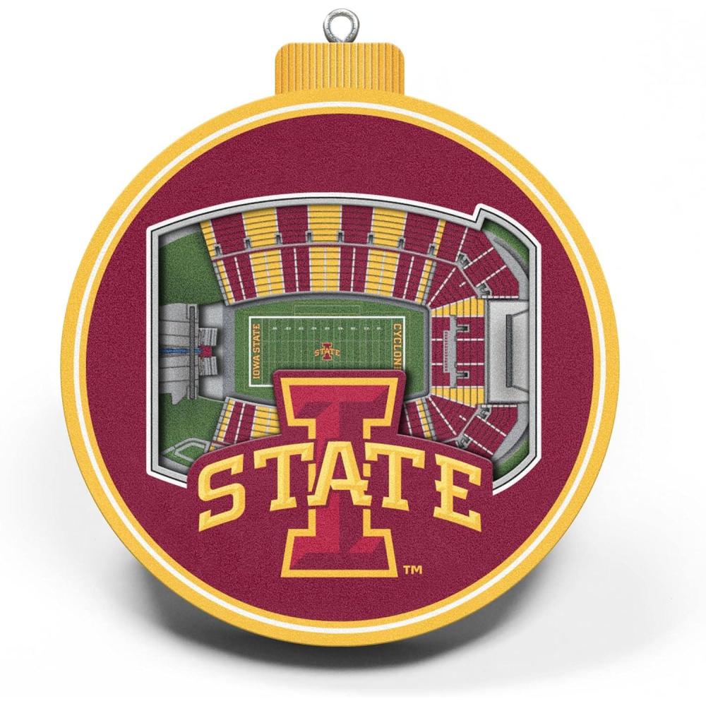 imageYouTheFan NCAA 3D StadiumView OrnamentIowa State Cyclones