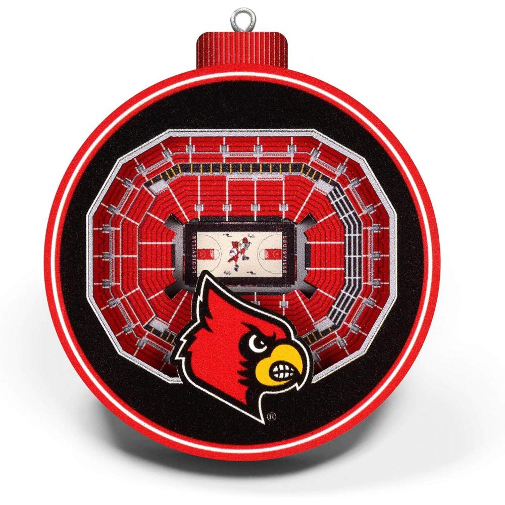 imageYouTheFan NCAA 3D StadiumView OrnamentLouisville Cardinals