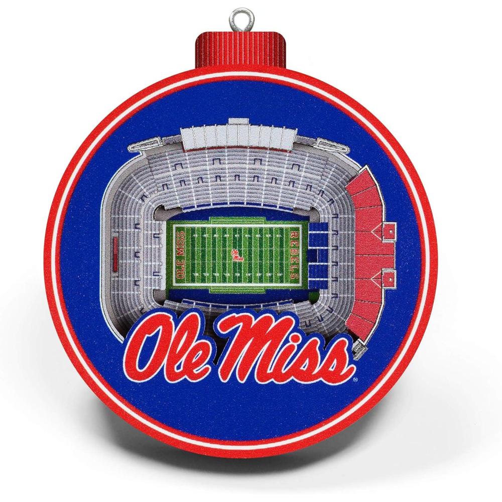 imageYouTheFan NCAA 3D StadiumView OrnamentMississippi Rebels