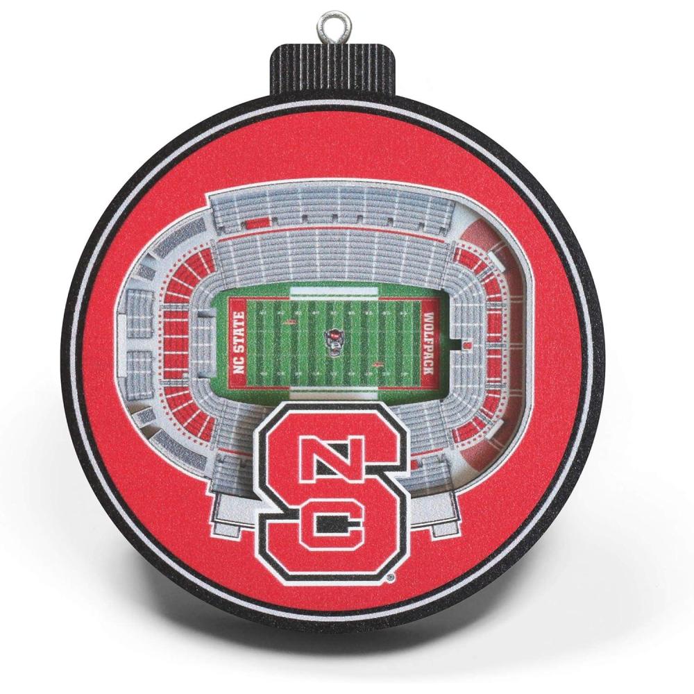 imageYouTheFan NCAA 3D StadiumView OrnamentNC State Wolfpack