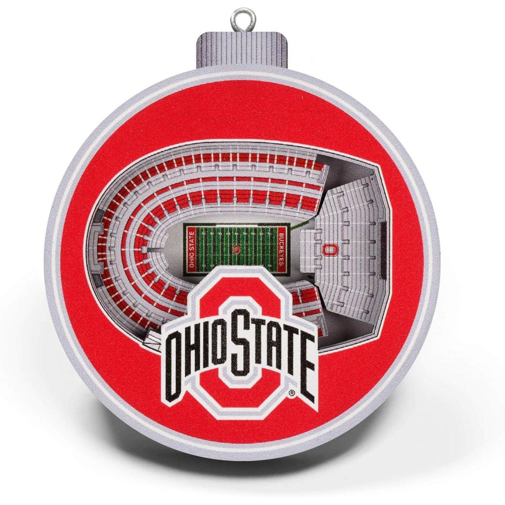 imageYouTheFan NCAA 3D StadiumView OrnamentOhio State Buckeyes