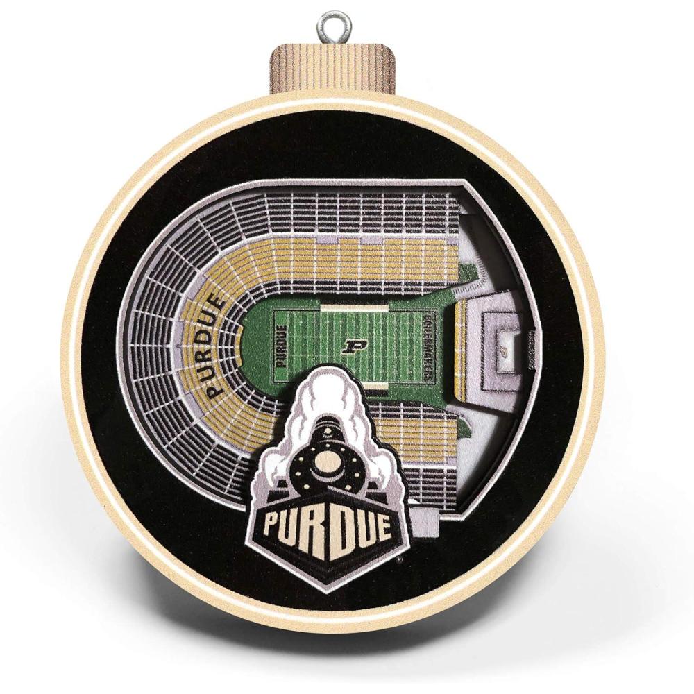 imageYouTheFan NCAA 3D StadiumView OrnamentPurdue Boilermakers FB