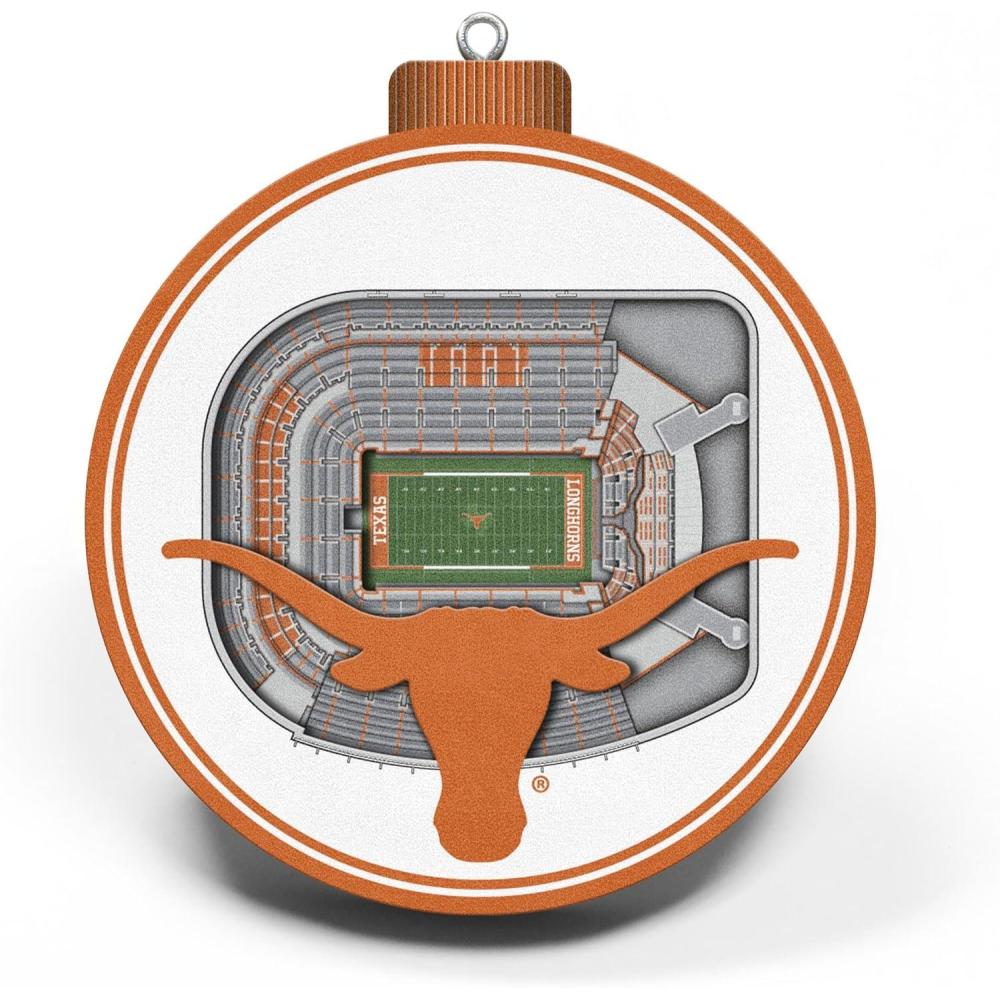 imageYouTheFan NCAA 3D StadiumView OrnamentTexas Longhorns