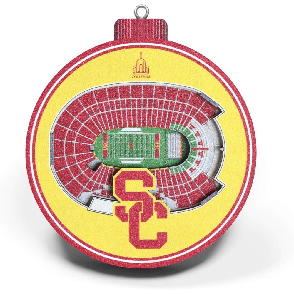 imageYouTheFan NCAA 3D StadiumView OrnamentUSC Trojans