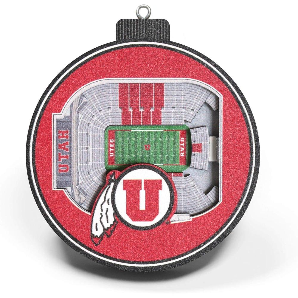 imageYouTheFan NCAA 3D StadiumView OrnamentUtah Utes