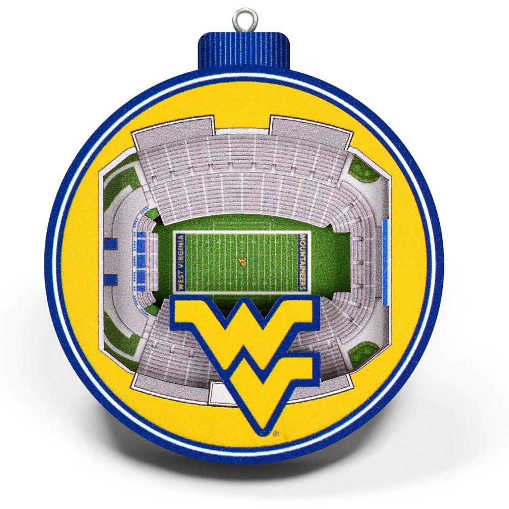 imageYouTheFan NCAA 3D StadiumView OrnamentWest Virginia Mountaineers