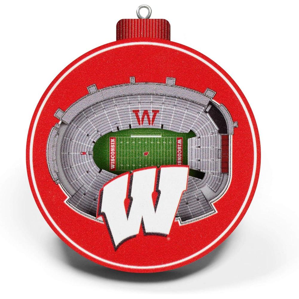 imageYouTheFan NCAA 3D StadiumView OrnamentWisconsin Badgers