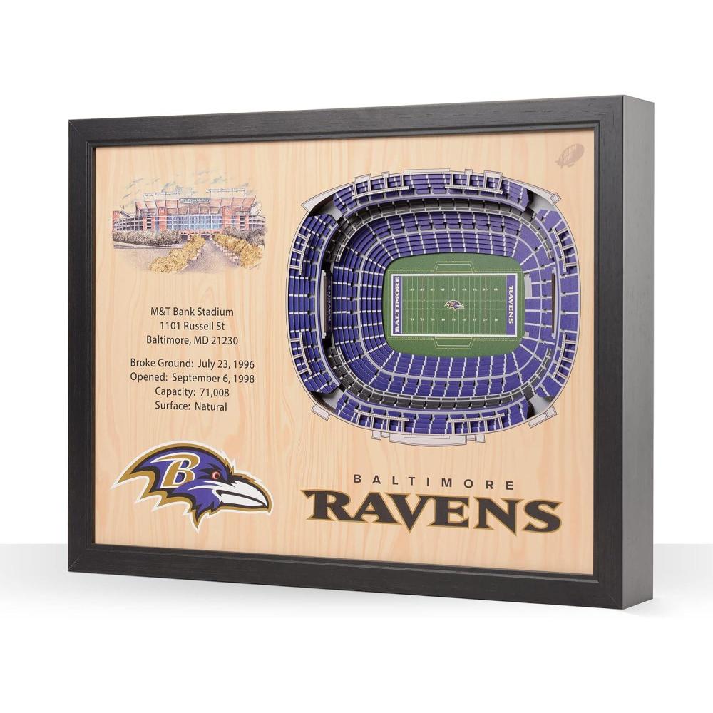 imageYouTheFan NFL 25Layer StadiumView Wall ArtBaltimore Ravens