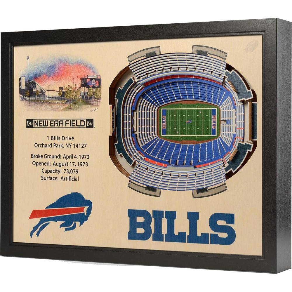imageYouTheFan NFL 25Layer StadiumView Wall ArtBuffalo Bills