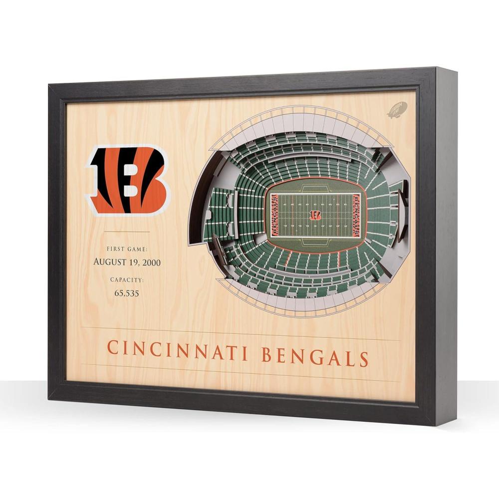 imageYouTheFan NFL 25Layer StadiumView Wall ArtCincinnati Bengals