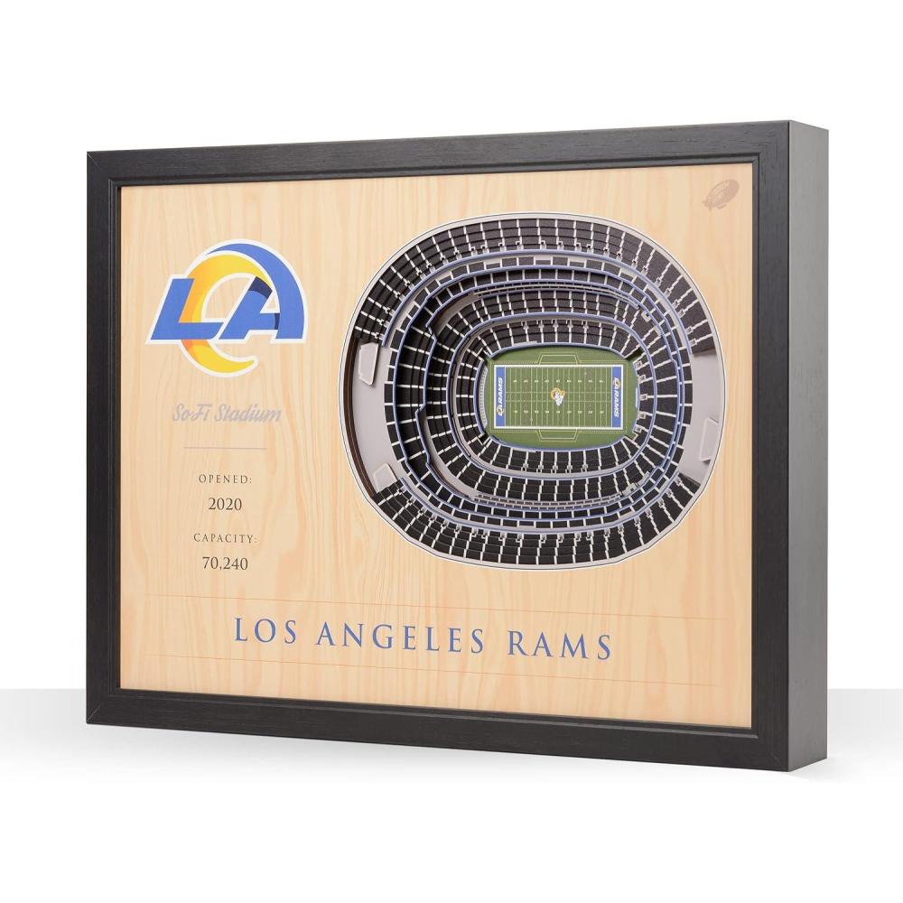 imageYouTheFan NFL 25Layer StadiumView Wall ArtLos Angeles Rams