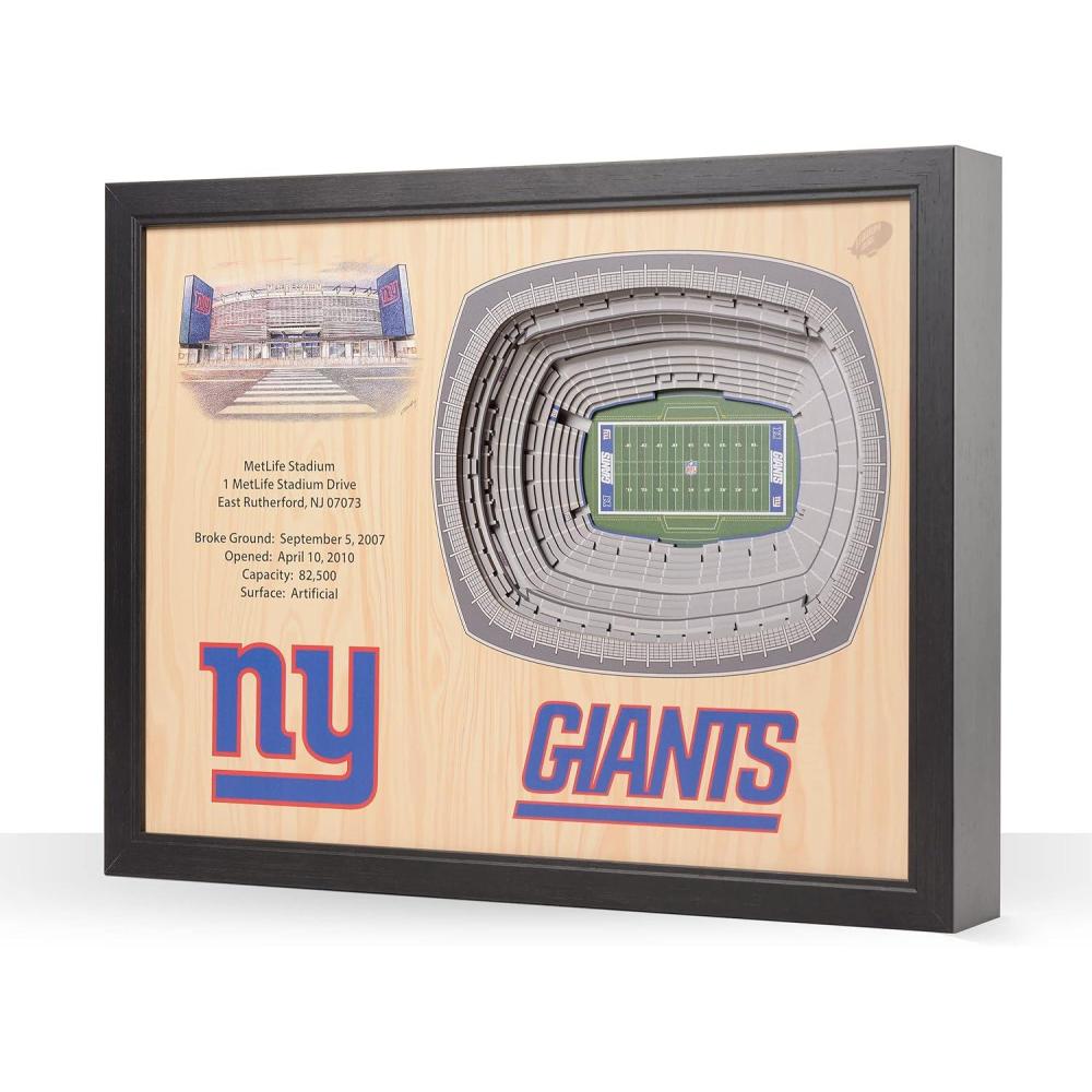 imageYouTheFan NFL 25Layer StadiumView Wall ArtNew York Giants