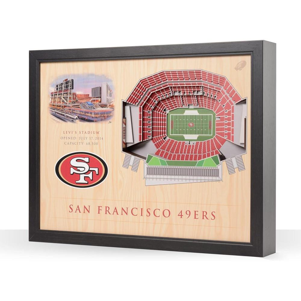 imageYouTheFan NFL 25Layer StadiumView Wall ArtSan Francisco 49ers
