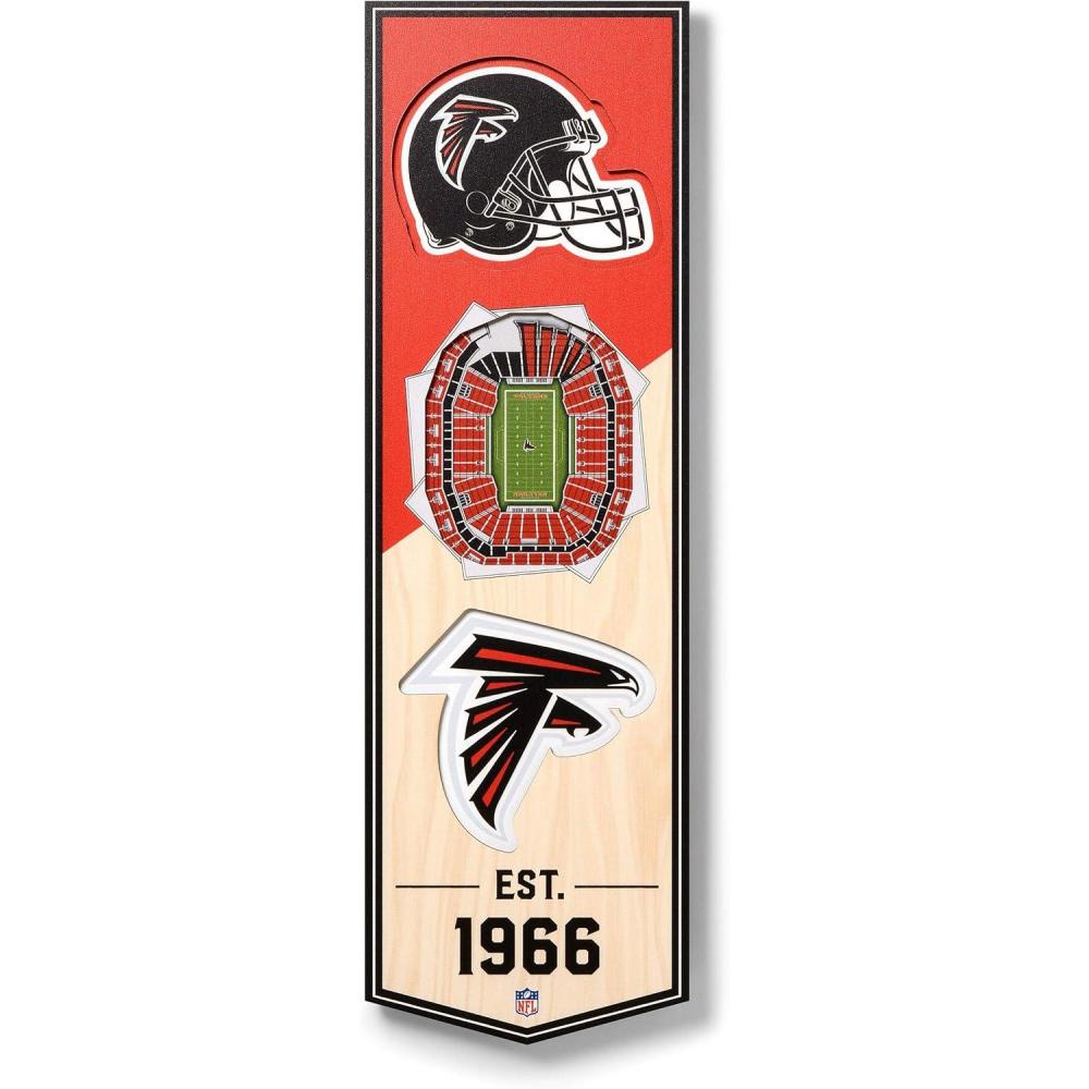 imageYouTheFan NFL 3D Stadium Banner  6x19Atlanta Falcons