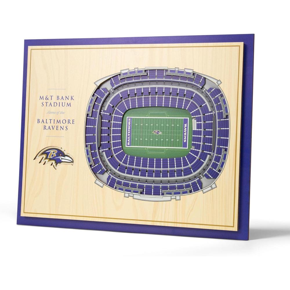imageYouTheFan NFL 5Layer StadiumView Wall ArtBaltimore Ravens
