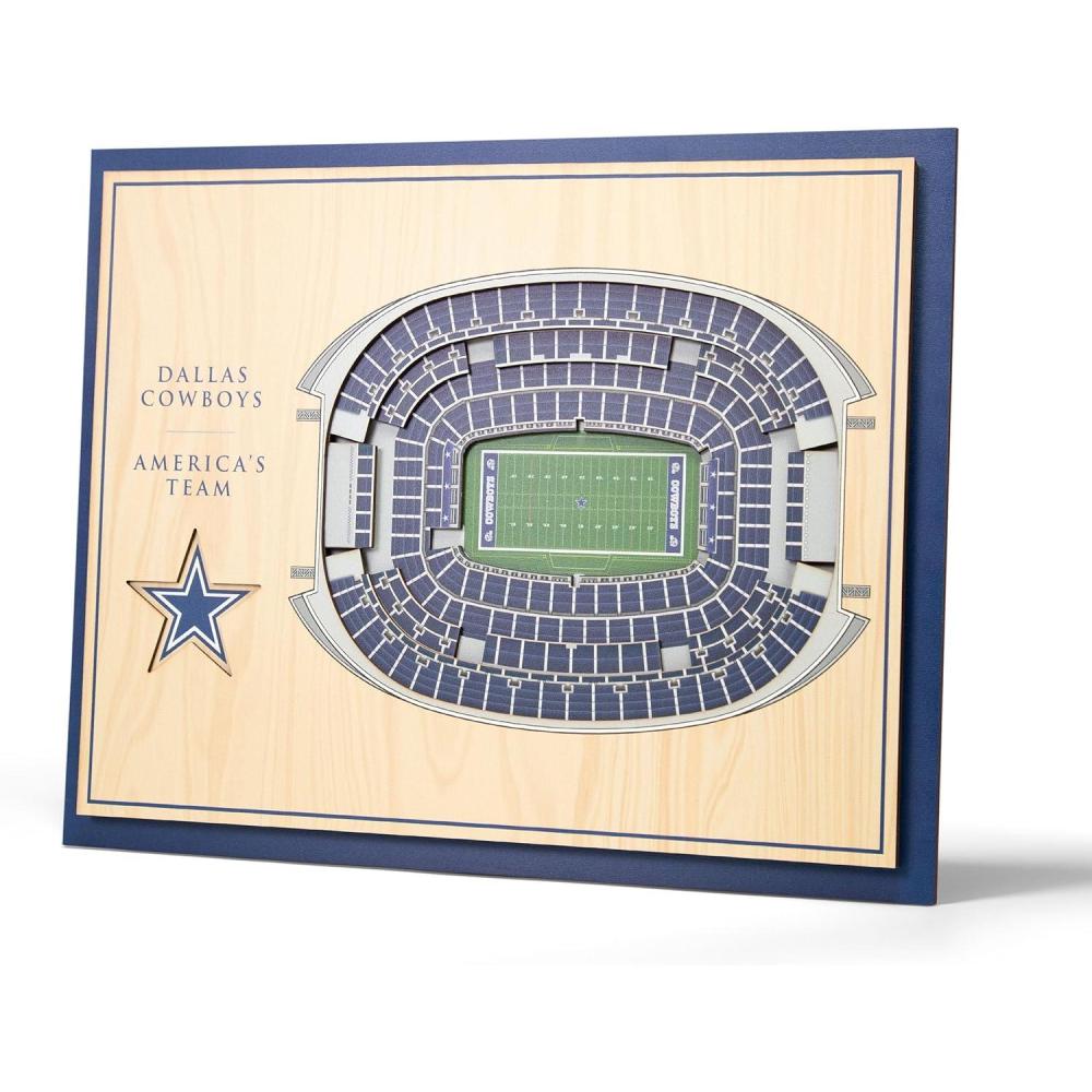 imageYouTheFan NFL 5Layer StadiumView Wall ArtDallas Cowboys