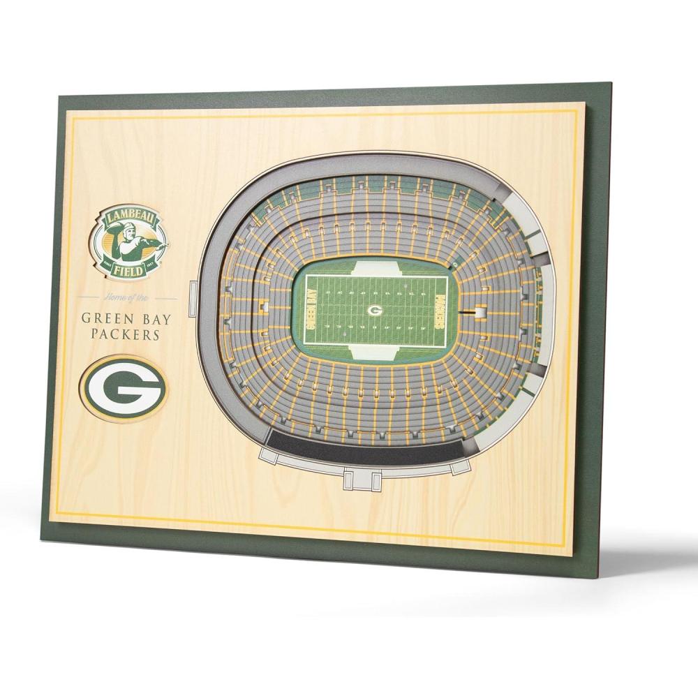 imageYouTheFan NFL 5Layer StadiumView Wall ArtGreen Bay Packers