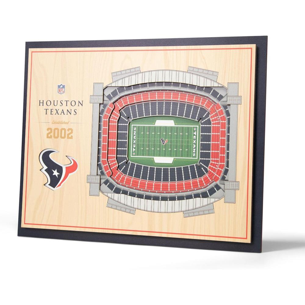 imageYouTheFan NFL 5Layer StadiumView Wall ArtHouston Texans