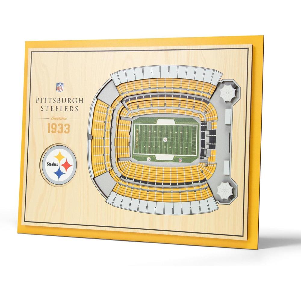 imageYouTheFan NFL 5Layer StadiumView Wall ArtPittsburgh Steelers