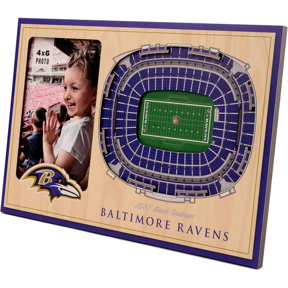 imageYouTheFan NFL Arizona Cardinals 3D StadiumViews Picture FrameBaltimore Ravens