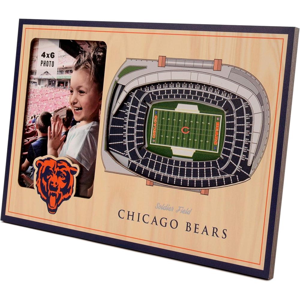 imageYouTheFan NFL Arizona Cardinals 3D StadiumViews Picture FrameChicago Bears