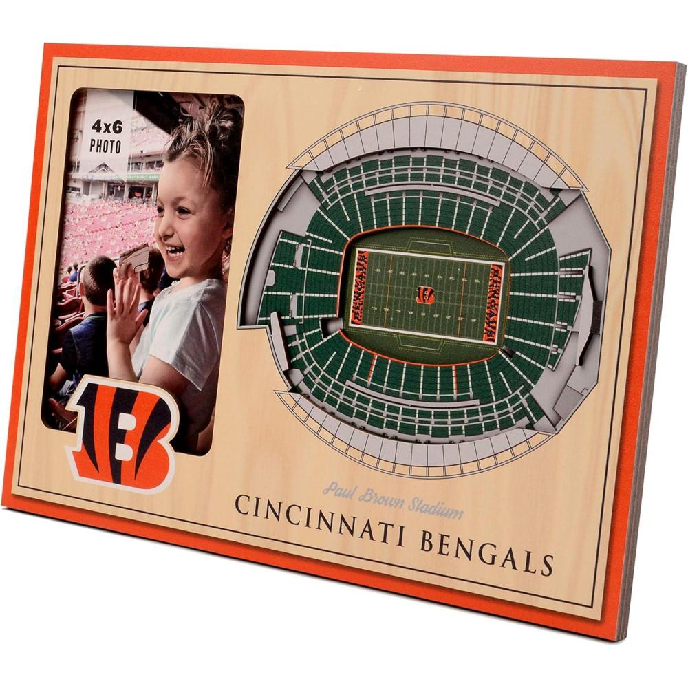 imageYouTheFan NFL Arizona Cardinals 3D StadiumViews Picture FrameCincinnati Bengals